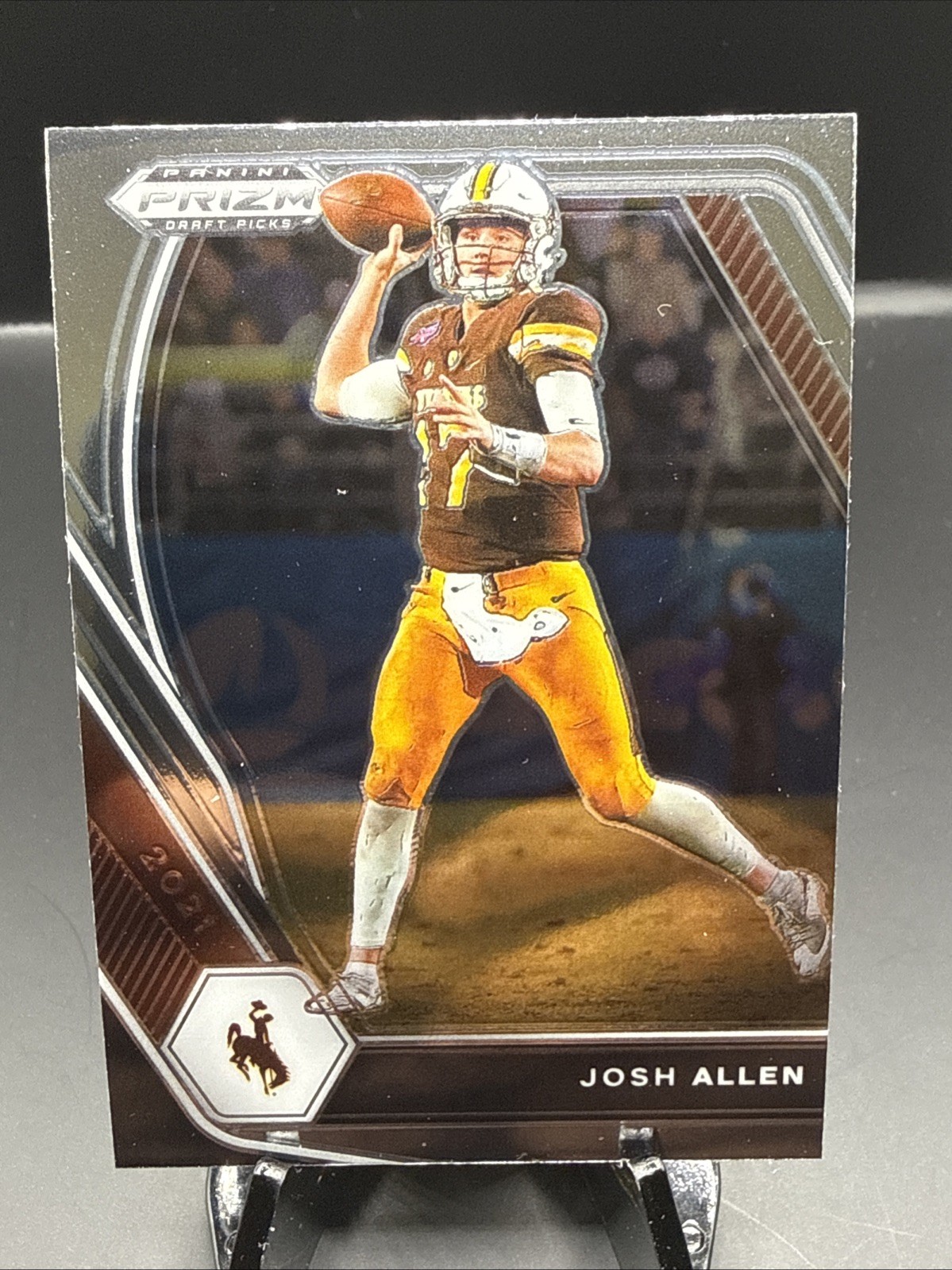 Josh Allen #4 (Football Cards 2021 Panini Prizm Draft Picks) — is it worth grading?