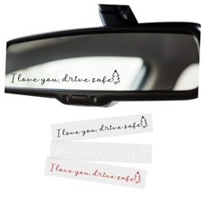 Set 3 I Love You Drive Safe Mirror Sticker, Sticker I Love You, Drive Safe