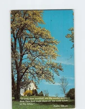 Postcard Rural Scene and Psalm 104:24 Text Print
