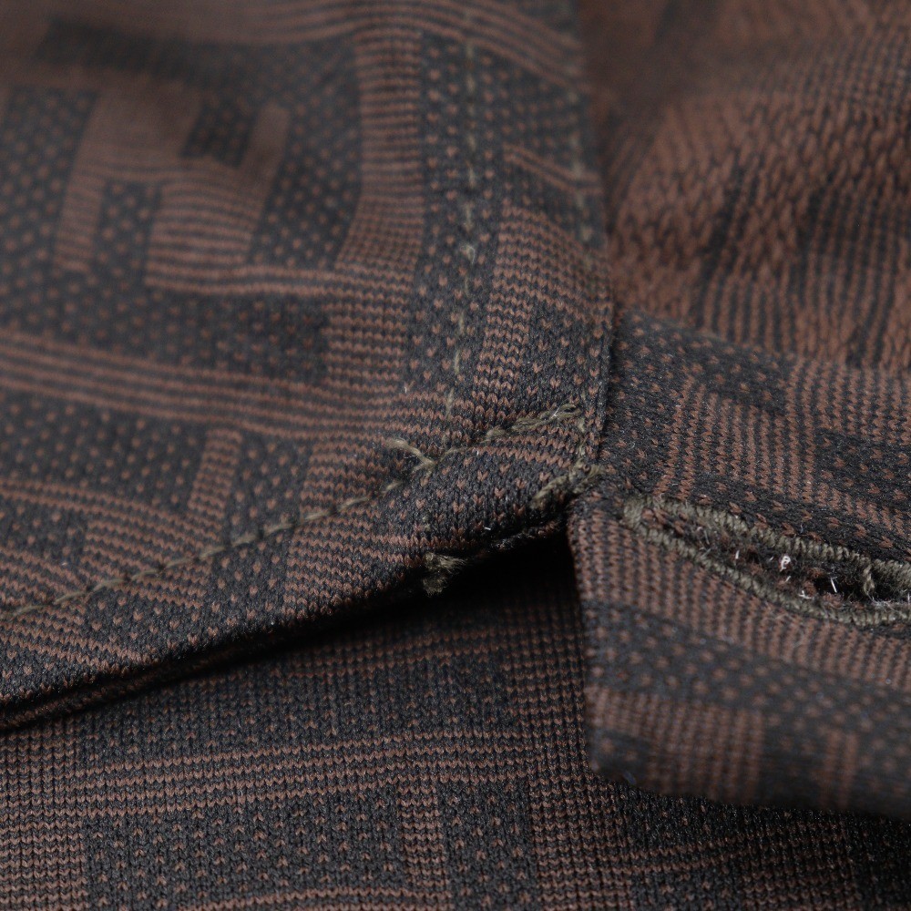 FENDI Zucca Polo Shirt Rayon Brown Women s W170824644 Used thumbnail 6