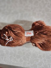 Perlgarn St&auml;rke 3 hellbraun Farbe 370 ges. 46 g
