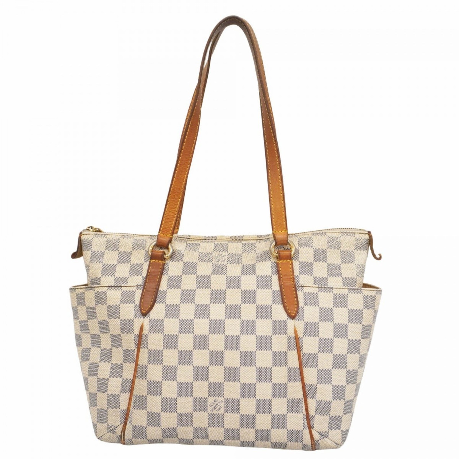Louis Vuitton Damier Azur Totally PM N51261 White Tote Bag for Women