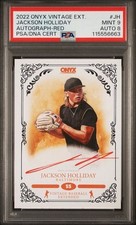 2022 Onyx Extended AUTO Red Ink /25 JACKSON HOLLIDAY Orioles RC PSA 9 8