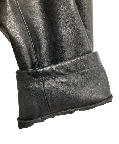 VERA PELLE Zip Leather Jacket Men's Size M Black image 6