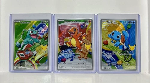 Pokemon First Partner Kanto Set Bulbasaur #37 | Charmander #38 | Squirtle #39