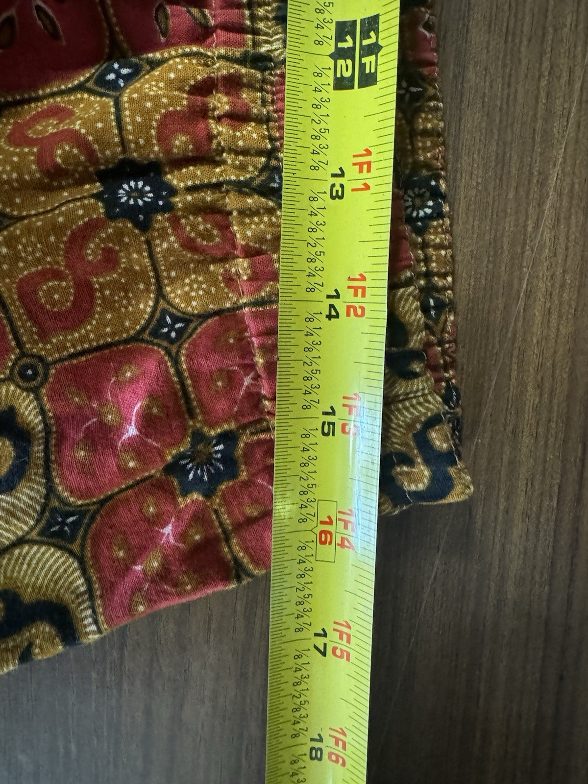 Boho Maxi Skirt Patchwork Sized Medium Stretched … - image 9