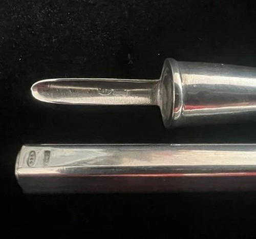 Bic Stylo-Plume Sphère Argent 925 Massif Argent Édition Limitée Trousse Nsa - Photo 7 sur 9