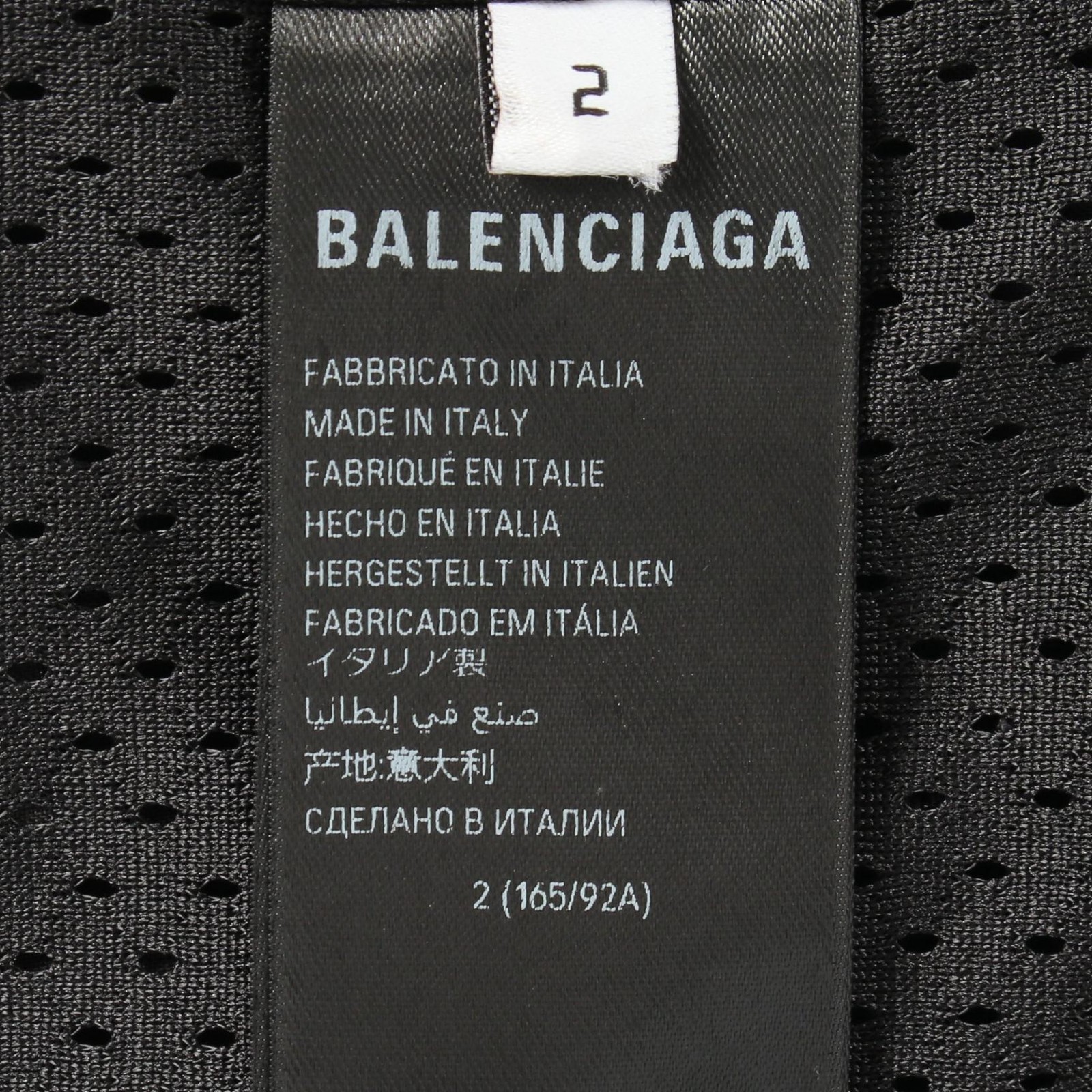 Balenciaga Leather Biker Jacket Black with 66in Shoulder Width image 5