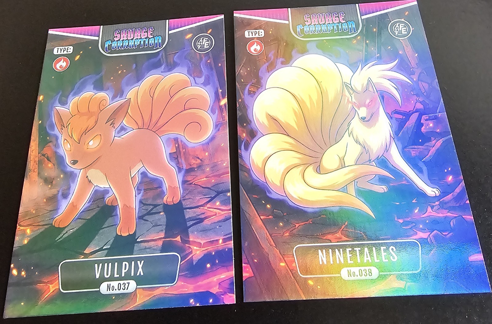 VULPIX X NINETALES - POKEMON SAVAGE CORRUPTION FLASH EDITION 2026 CCG HOLO