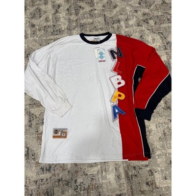 Ocean Bay NLBPA Negro League Baseball Long Sleeve Shirt White Red Navy 3XL NEW