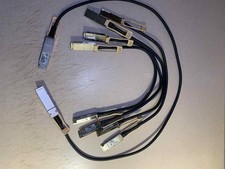 Lot Of 5! X4 QSFP-H40g-CU0-5M 37-1690-01 And X1 Qsfp-h40g-cu1m 37-1322-03 Used