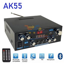Home Audio Amplifier Bluetooth 5.0 Stereo Receiver Max 450W Power Amplifier AK55