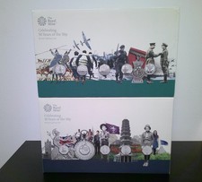 ROYAL MINT 50 YEARS OF THE 50P MILITARY & CULTURE SILVER PROOF SETS