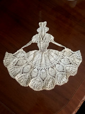 Rare Antique Edwardian Ballerina Embroidered Lace Figural Dress Applique  NEW