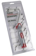 PRODEC ADVANCE 10 Pack Mini Roller 4" Medium Pile Microfibre Emulsion Woodstain