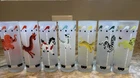Libbey Vintage Circus Carousel Caddy Drinking Glasses Set of 7
