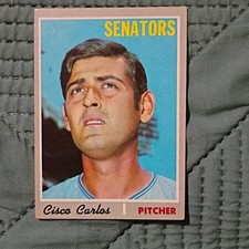 Topps 1970 Baseball Card #487 Cisco Carlos Washington Senators Base Set