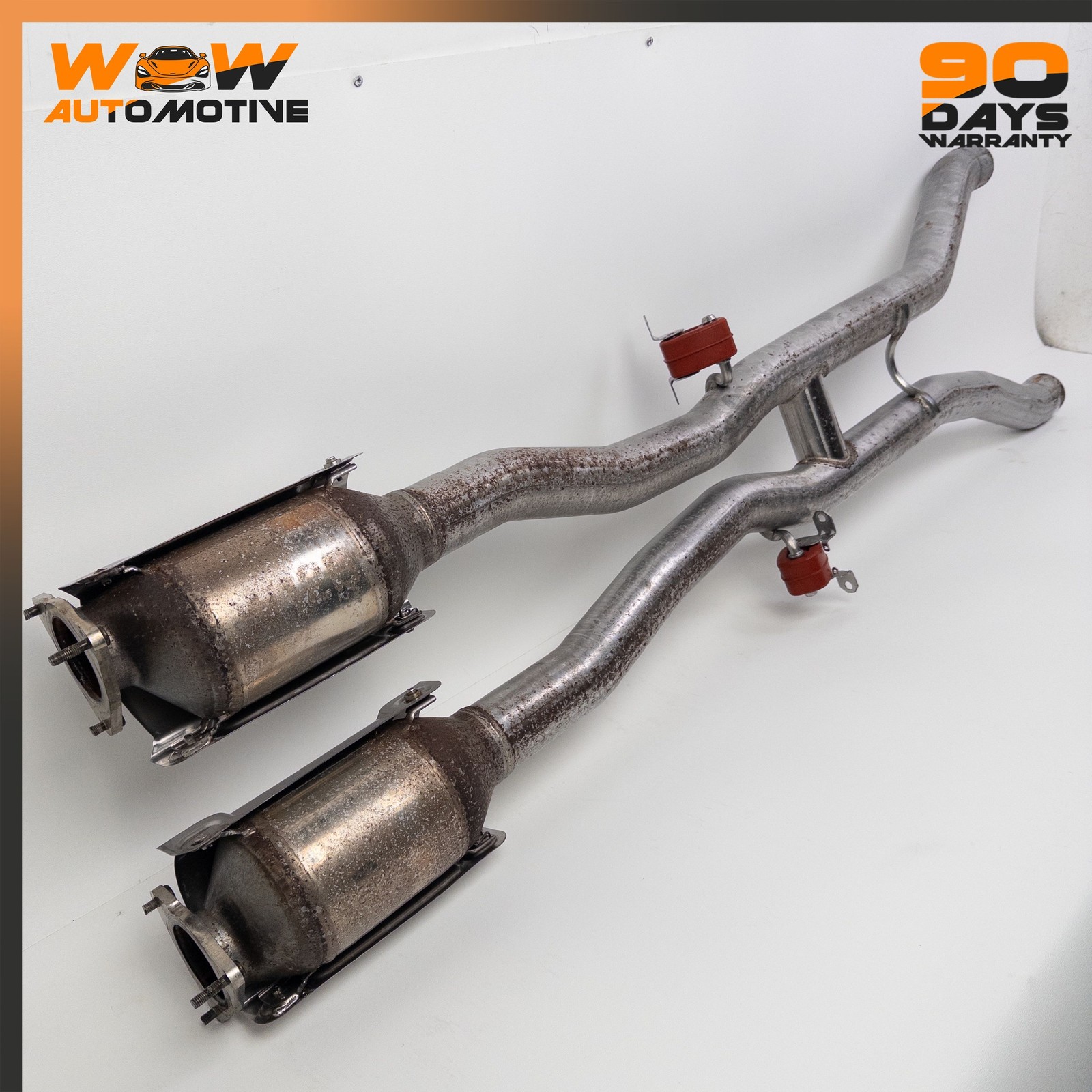 12-17 BENTLEY CONTINENTAL GT GTC 6.0L W12 MIDDLE EXHAUST DOWNPIPE ASSEMBLY OEM