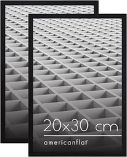 Americanflat Cornice Foto 20x30 cm Nere - Set di 2 Cornici 30x20 cm da Tavo BHMj