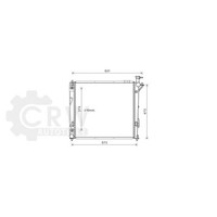 AVA Quality Cooling WasserküHler KüHlrippen GelöTet FüR Hyundai Santa Fé II CM