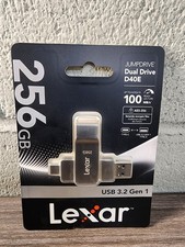 Lexar D40E 256GB Dual USB 3.2 Gen 1 Type-C Jump Drive, USB-C Flash Metal Hous...