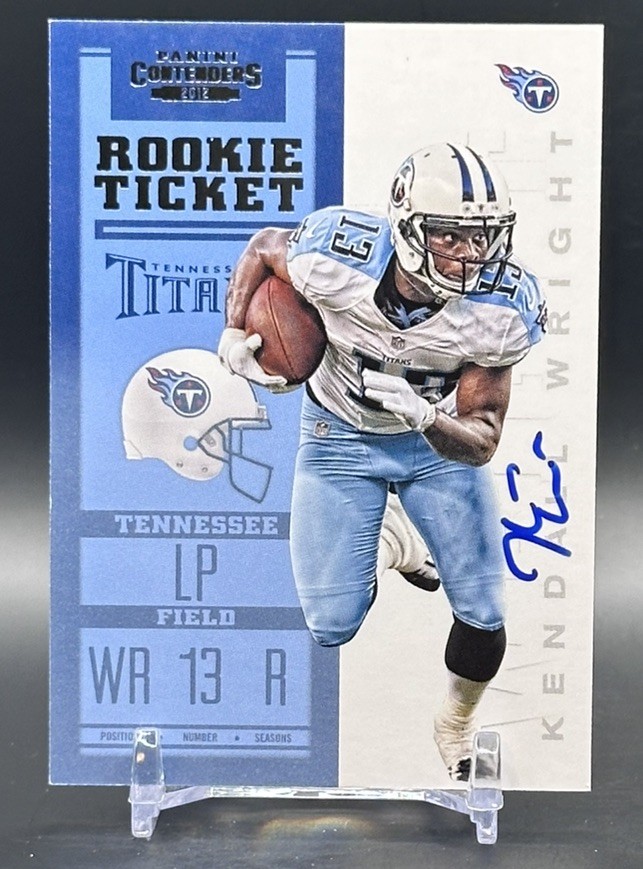 2012 Panini Contenders Rookie Ticket RPS Kendall Wright #209 RC Auto Titans