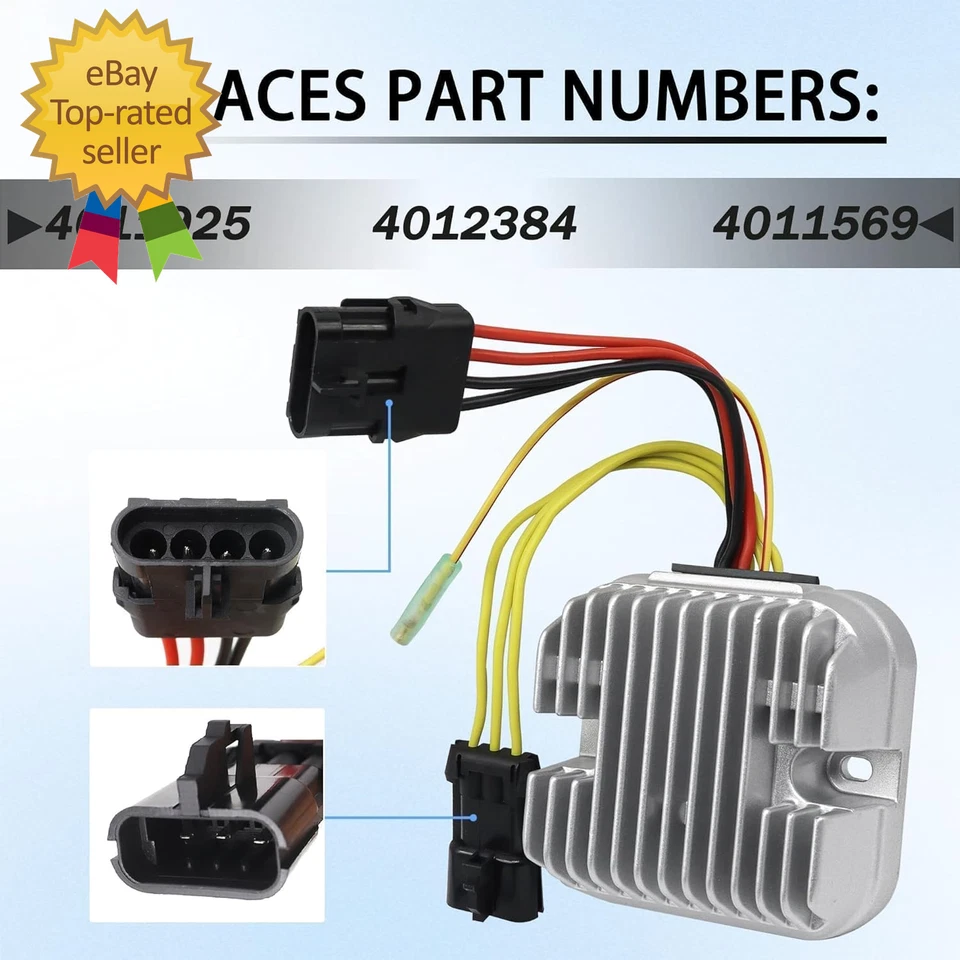 4012384 Voltage Regulator Rectifier Fits for Polaris 2007-2010 Sportsman 500 700 - Image 3 of 4