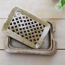 Marble Soap Dish Holder Bathroom accessories Handmade decorative beautiful Arts