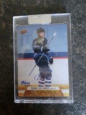 2020-21 Clear Cut Hockey UD Canvas Auto 18/35 Pierre Luc Dubois Card# CS-PD