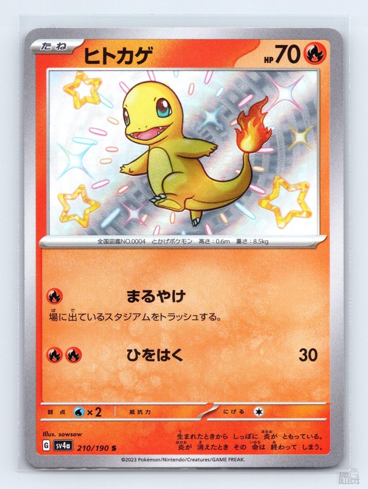Charmander 210/190 SV4A Shiny Treasure ex SHINY Japanese Pokemon NM