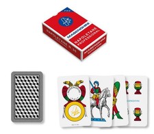 Masenghini Napoletane pro rosso, carte da gioco in plastica regionali