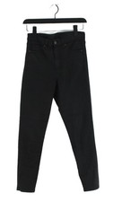 Topshop Women's Jeans W 29 in Black Cotton with Elastane, Polyester Skinny