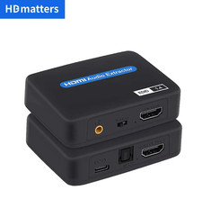 4K HDMI Audio Extractor HDMI Audio Splitter HDMI to toslink+Aux Audio+HDMI Video