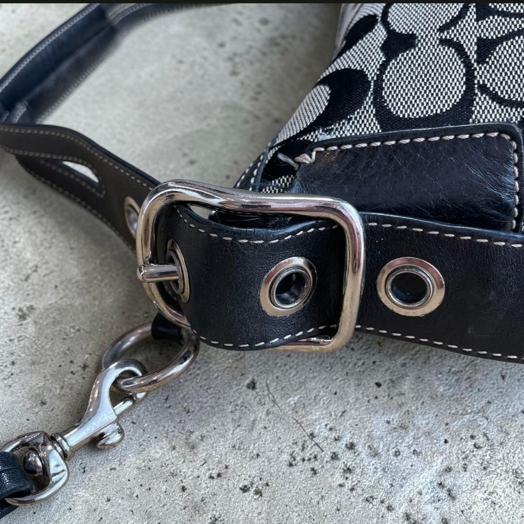 COACH 9363 Y2K Signature Canvas Leather Shoulder Bag … - Gem