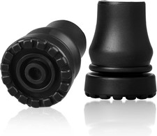 Cane Tips 5/8 Inch Heavy Duty, 2 Pack Walking Cane Tips Rubber Cane Tip Replacem