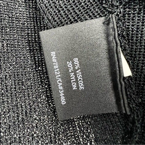 Eileen Fisher schwarz Viskose Nylon Mischung Cropped offen Cardigan Pullover XL elegant - Bild 3 von 5