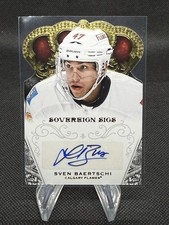 2014 Crown Royale Sven Baertschi Sovereign Sigs On Card Auto#SO-SB Flames