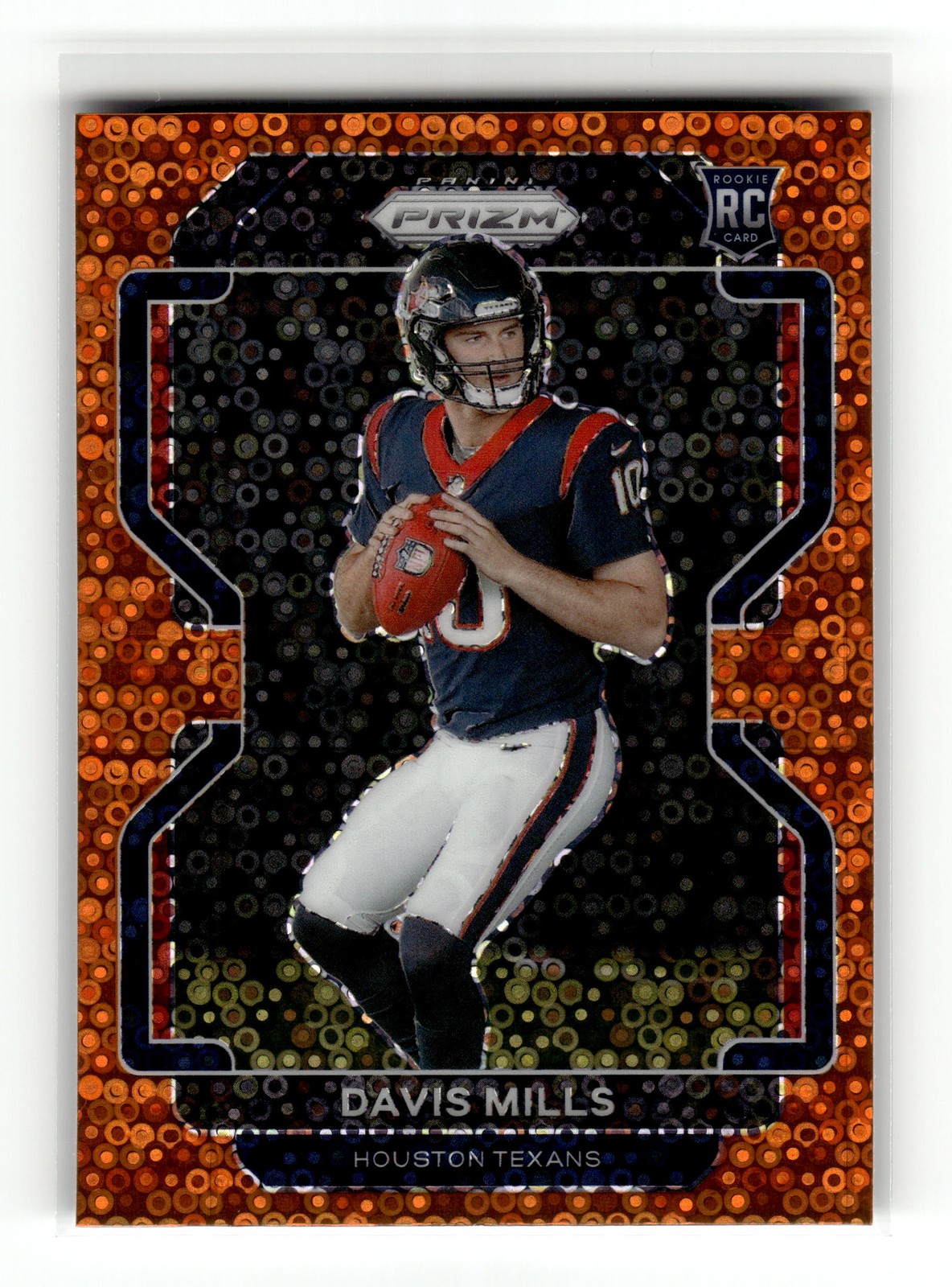 Davis Mills 2021 Panini Prizm #352 Rookie Houston Texans Disco RC