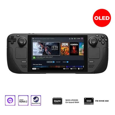 Valve Steam Deck OLED 1TB SSD Upgraded Handheld Gaming Console Case