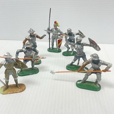 Vintage Elastolin Toy Soldiers Figures Lot Of 7