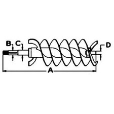 Lower Grain Bin Loading Auger fits John Deere CTS CTSII 9400 9410 9510 AH146214