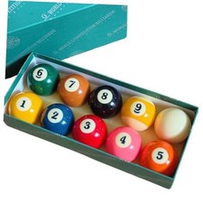 Billiard Nine-Ball,Standard Set 10 Pool Table Balls, 2-1/4 inch Billiard Cue