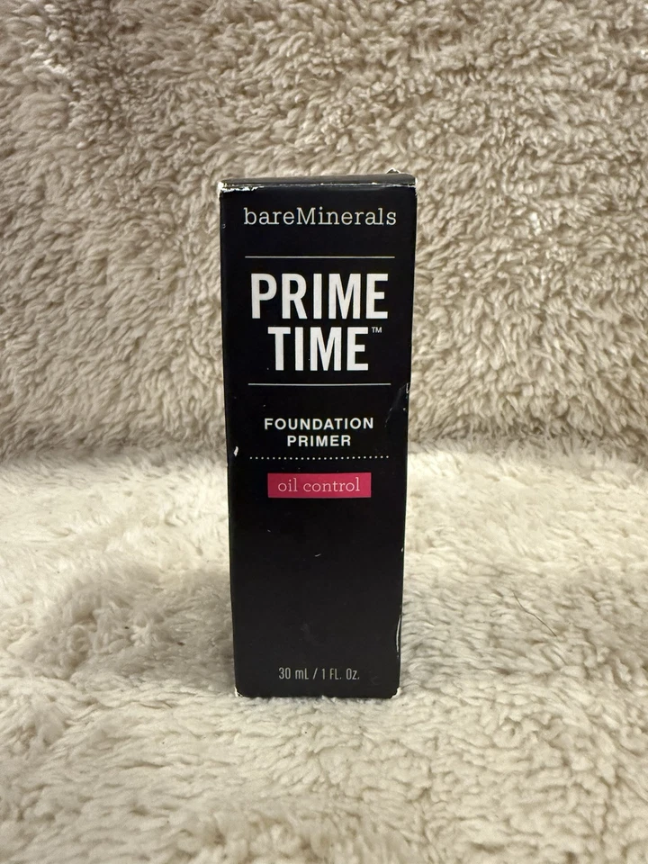 bareMinerals Prime Time Foundation Primer OIL CONTROL 30 mL / 1 oz NIB RARE VHTF - Image 2 of 2