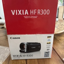 Canon VIXIA HF R300 HD Camcorder Full HD 51x Zoom w/Charger/Batteries/SD Card
