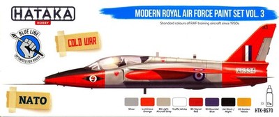 Hataka Hobby Paints MODERN ROYAL AIR FORCE COLORS Blue Line Acrylic Paint Set #3