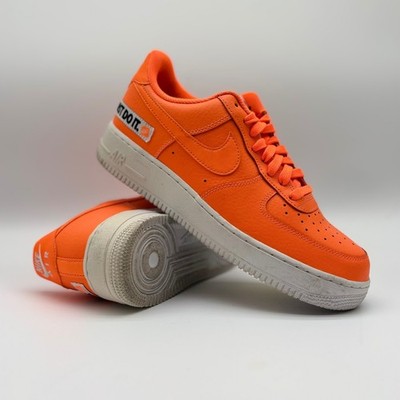 Nike Air Force 1 Low Just Do It Pack Orange BQ5360-800 Mens 9.5 Sneaker