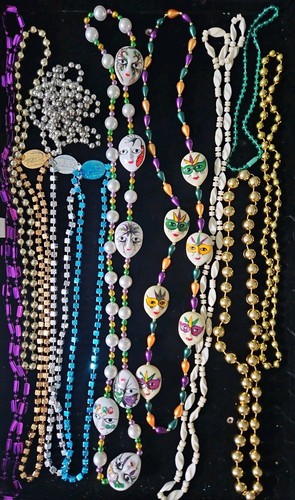 Vintage Vegas Rio beads and Festival necklaces. Plastic