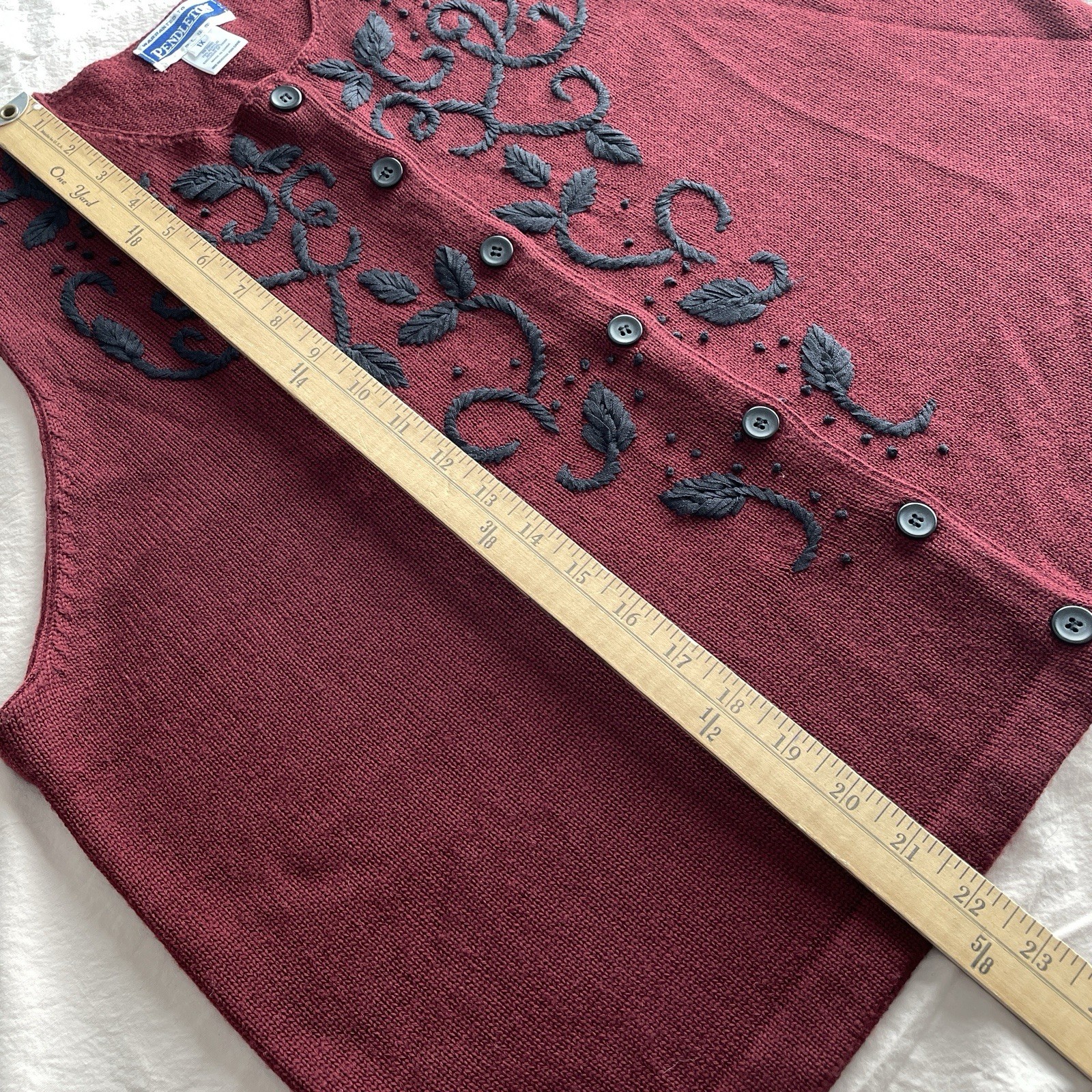 Pendleton Women's Vest 1X Embordered Knit Cardiga… - image 6