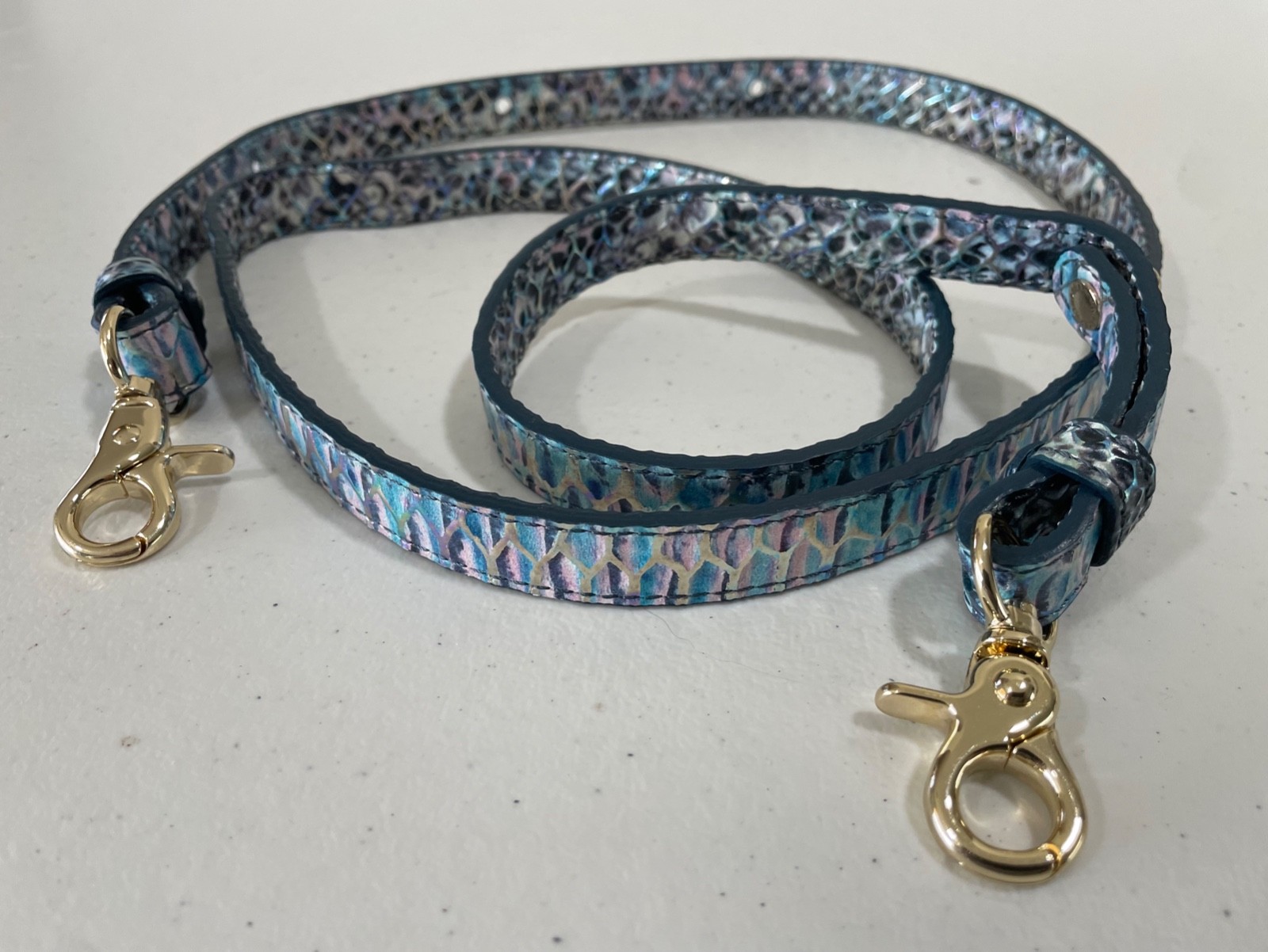 Brahmin Replacement Strap Multicolor Croc Embosse… - image 7