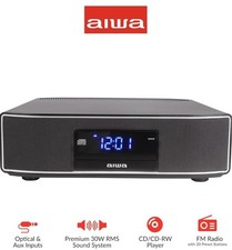 AIWA Exos Home Speaker, Premium 30W RMS Sound System with CD Player, Bluetooth C